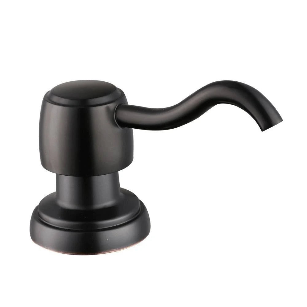 Bronze Single-Handle Pull-Down Sprayer Kitchen Faucet with Soap Dispenser N52036