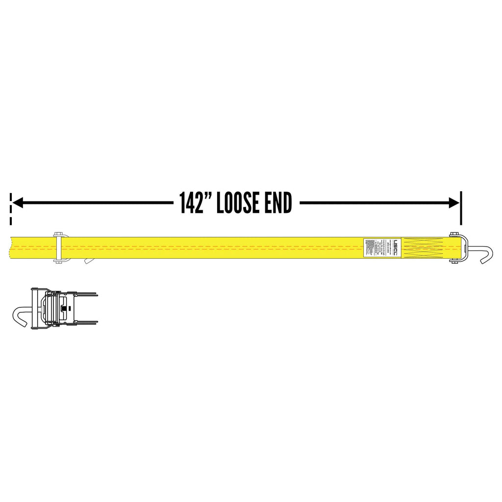 4 Pack Wheel Strap with Ratchet U541088