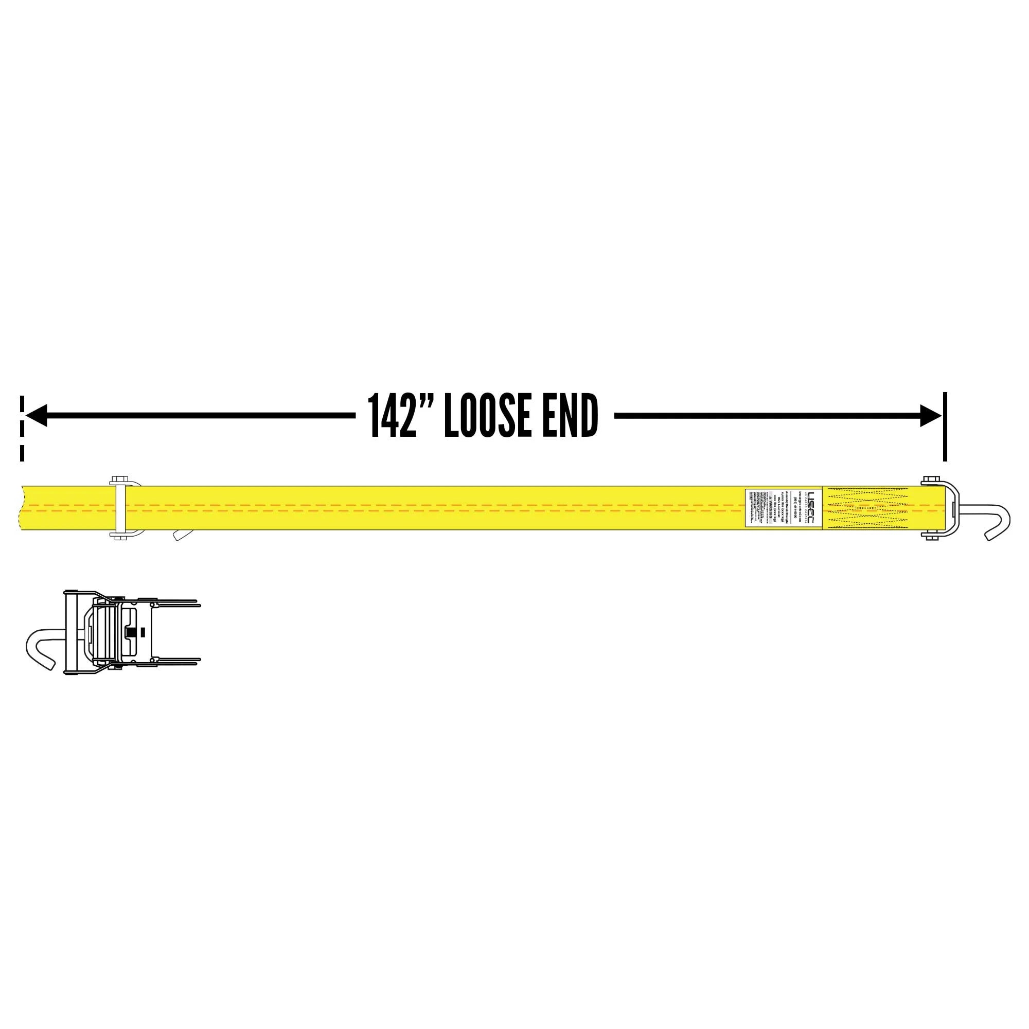 4 Pack Wheel Strap with Ratchet U541088