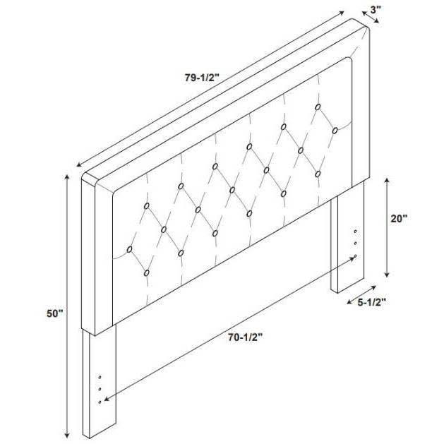 King Size Sable Headboard C725482