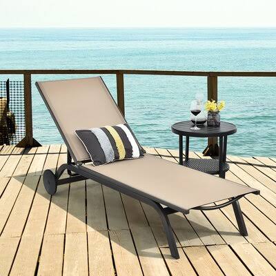 Brown Reclining Single Chaise R6670