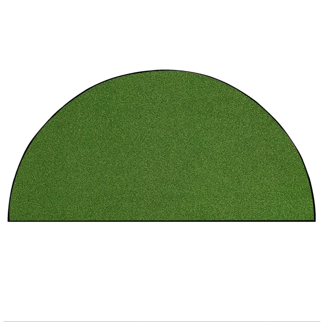 Green Turf Artificial Grass Half Round Area Rug and Runners X7104