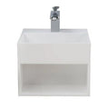 White Gloss Wall Mount Bathroom Sink J280629