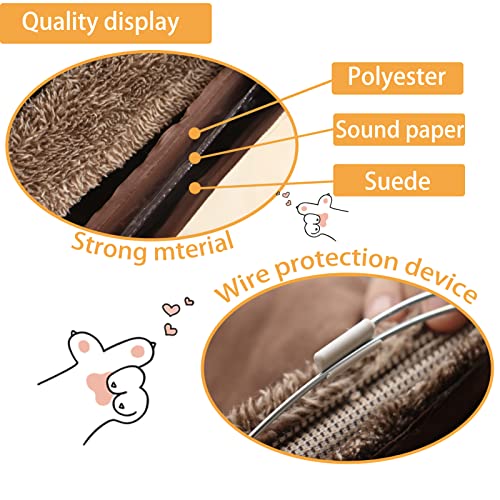 51×12 inch Foldable Grey Suede Cat Tunnel Z5437