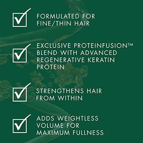 3 Pack Shampoo, Conditioner, and Leave-In Spray for Fine and Thin Hair with Keratin, Collagen, Biotin H298761