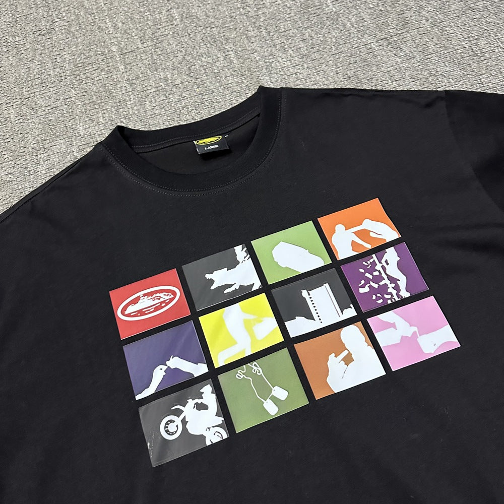 2026 New Corteiz Graphic Print Tee Loose Casual Streetwear T-Shirt