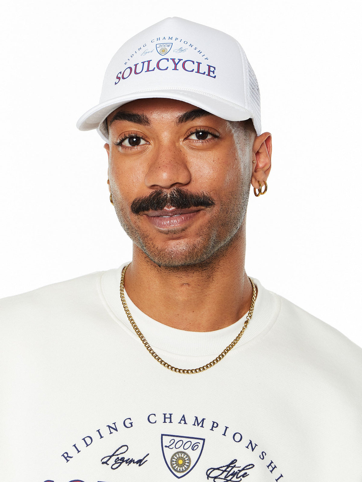 WHITE TRUCKER HAT