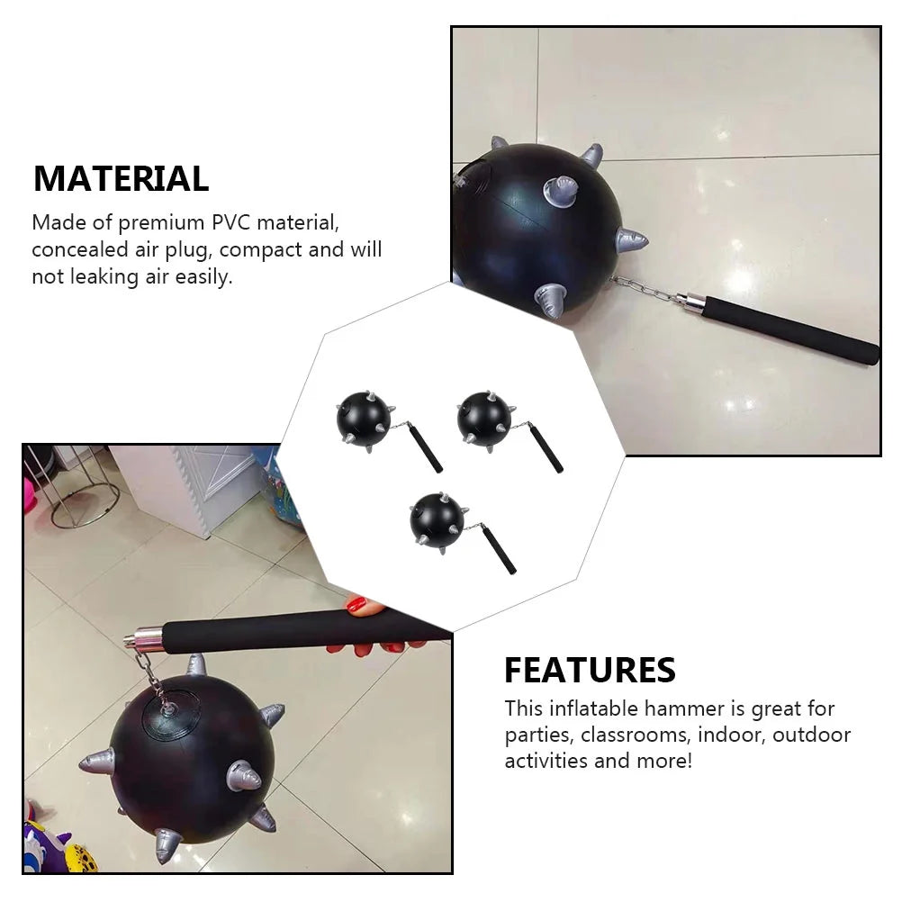 6 Pcs Inflatable Hammer PVC Toys for Bath X62433