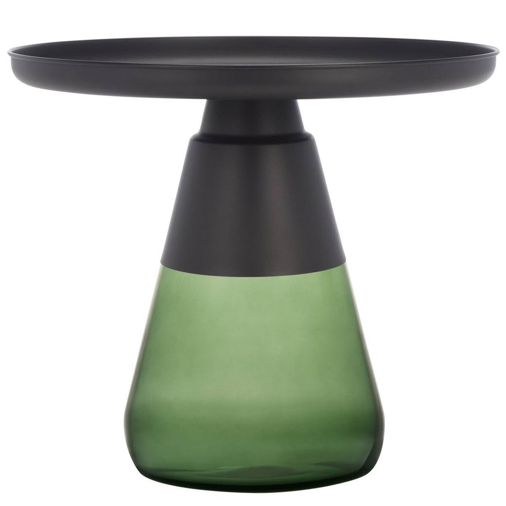 Black & Green Glass Base Table D977