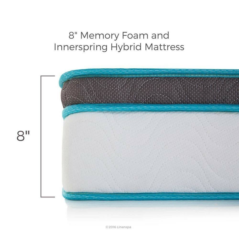 8x22 Spring and Memory Foam Hybrid Mattress I97287