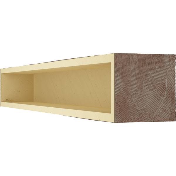 Aged Pecan Rough Sawn Faux Wood Fireplace Mantel W804