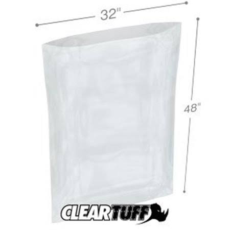 32 x 48 in. Clear Poly Bags 0.002 Gauge Case of 200 I758250