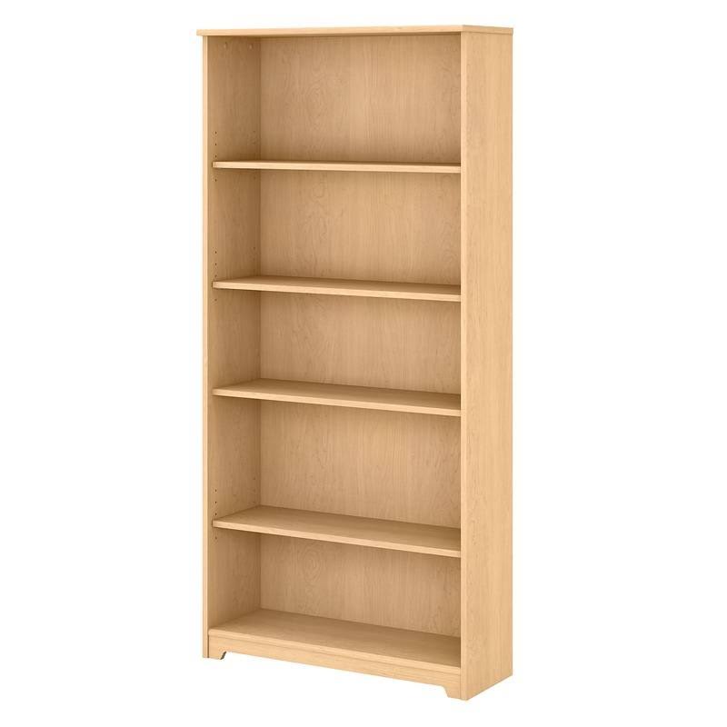 Natural Maple 5 Shelf Bookcase D320