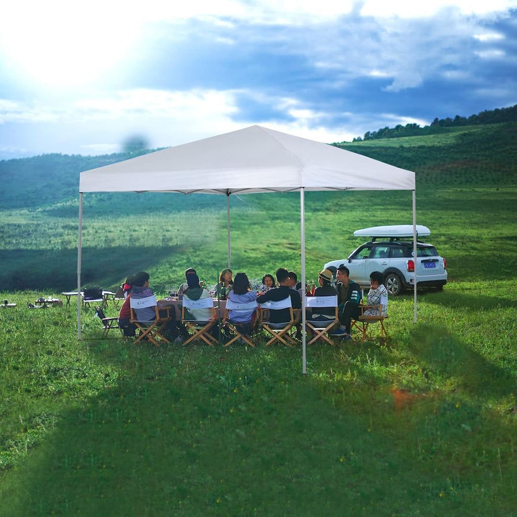 10 x 10ft Blue Pop Up Canopy Tent with Carry Bag R24344
