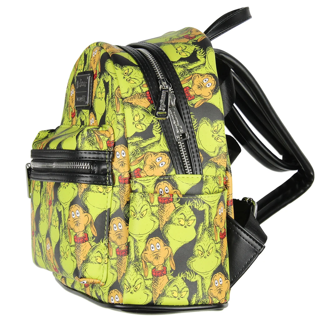 Faux Leather Mini Backpack W5786