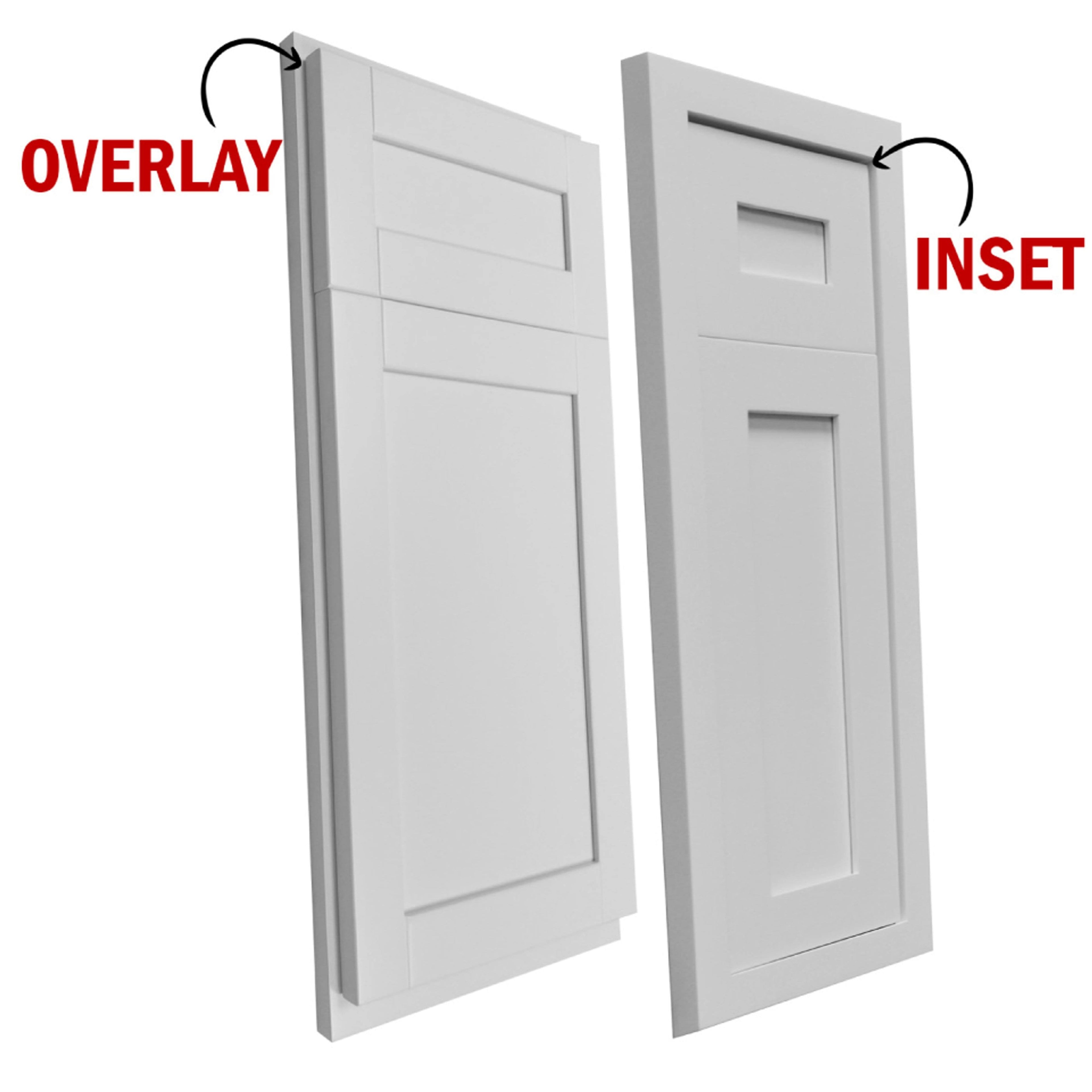 Light Gray Inset Shaker Kitchen Cabinet Single Door Single Drawer J717