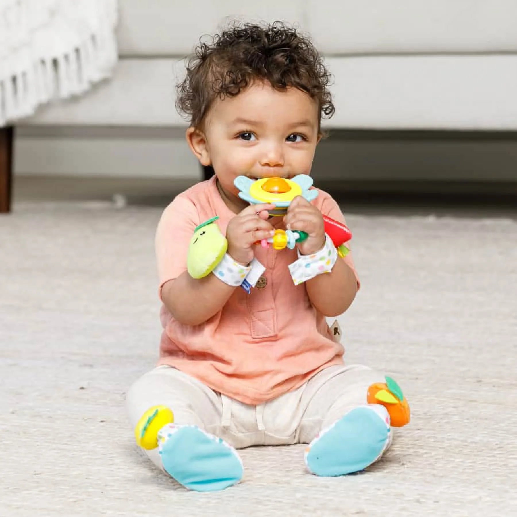 3-Piece Multicolor Baby Rattle Gift Set F18642