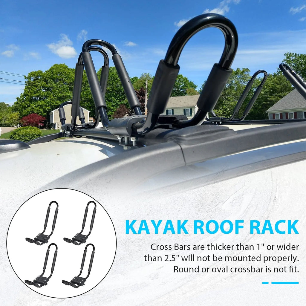 2 Pairs Universal Kayak Roof Rack Carrier L1344