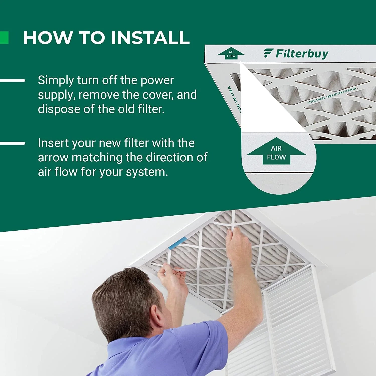 22x24x5 MERV 11 Pleated HVAC AC Furnace Air Filters (4-Pack) B8160