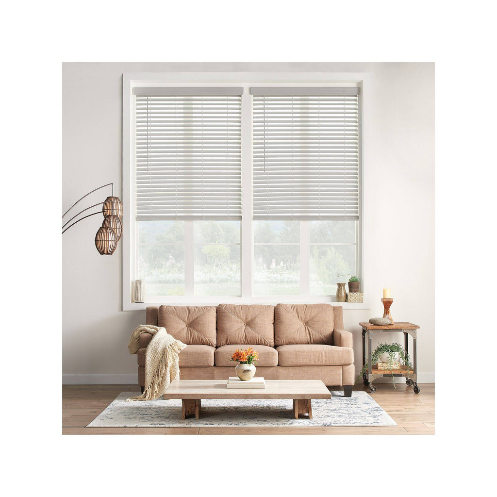 Grey Cordless Faux Wood Blind T238809