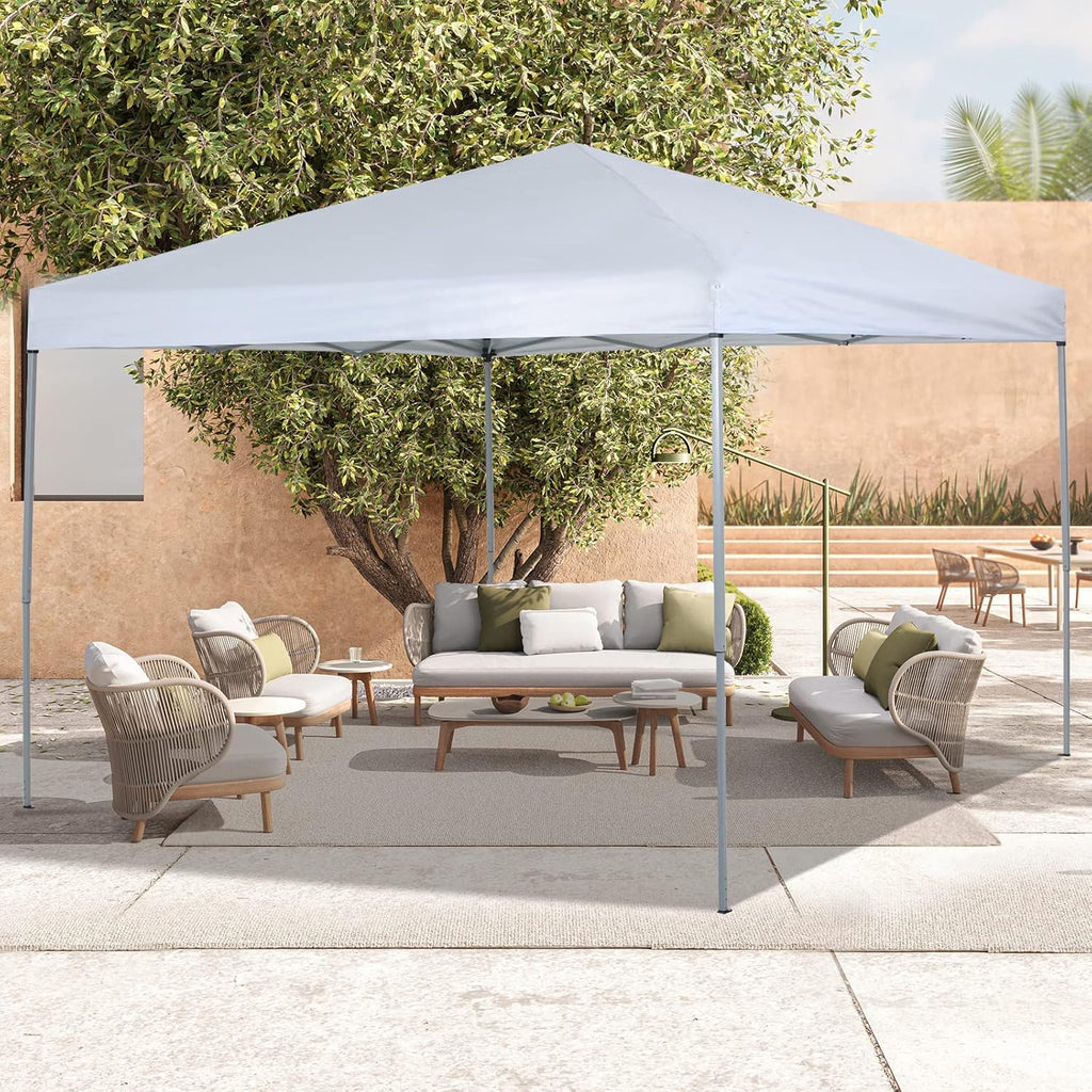 10 x 10ft Blue Pop Up Canopy Tent with Carry Bag R24344