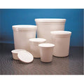 White HDPE 165 oz Disposable Specimen Container D6514