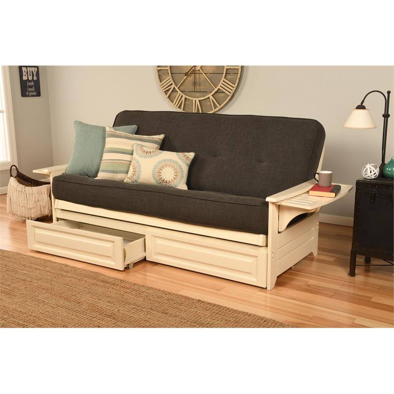 Linen Charcoal Futon Set T27028
