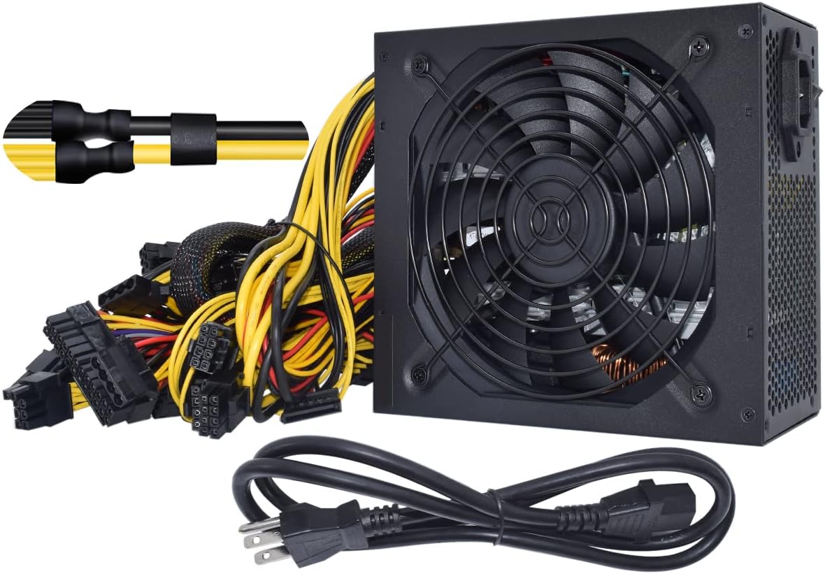 3600W ATX Power Supply 110-240V PSU for 12 GPU D29792