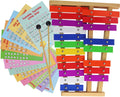 20 Note Chromatic Glockenspiel Metal Xylophone Sheet Music Cards Pack of 2 H722674