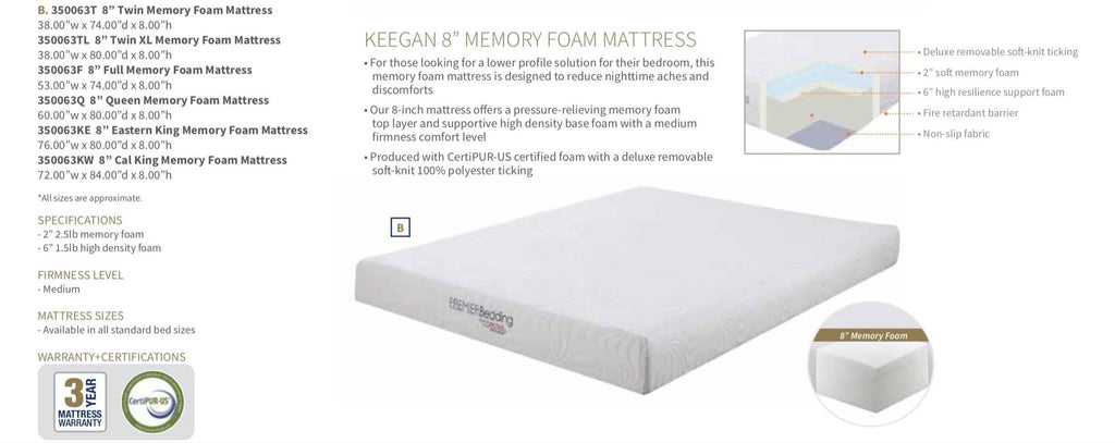 Full Memory Foam Mattress R344