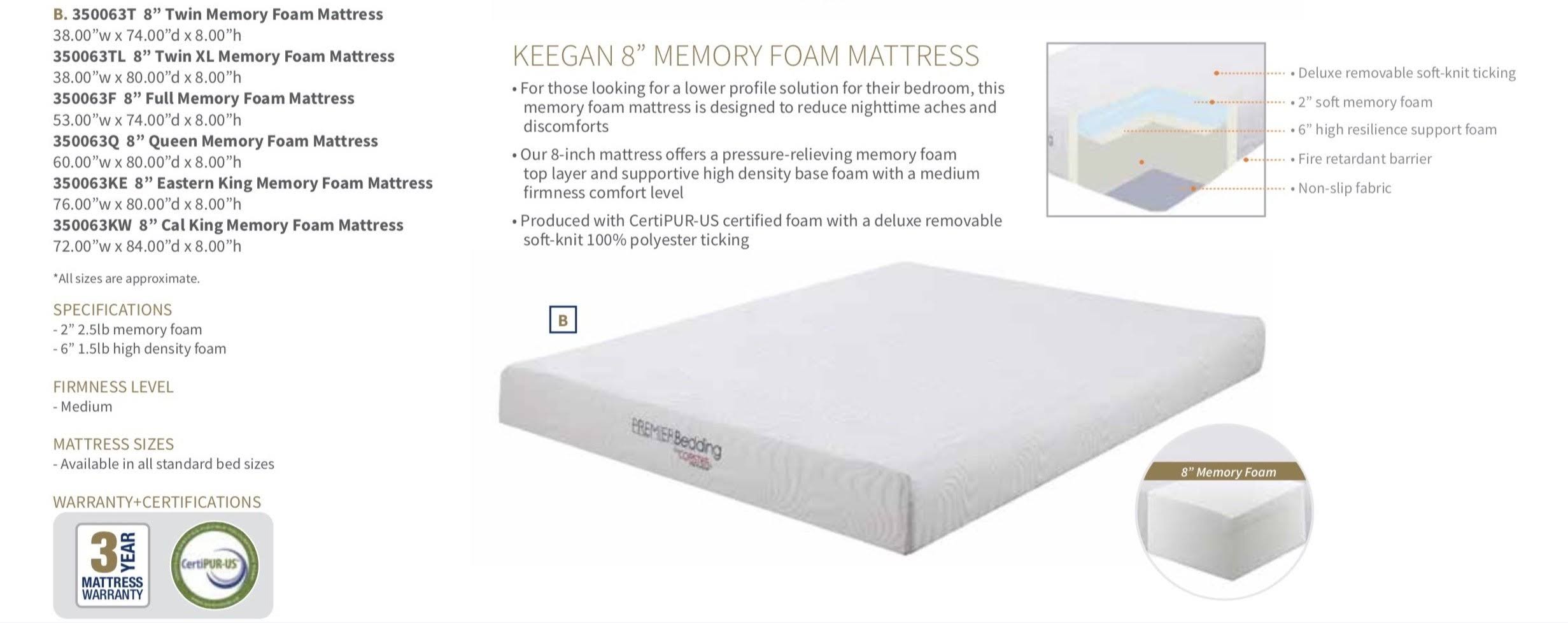 Full Memory Foam Mattress R344