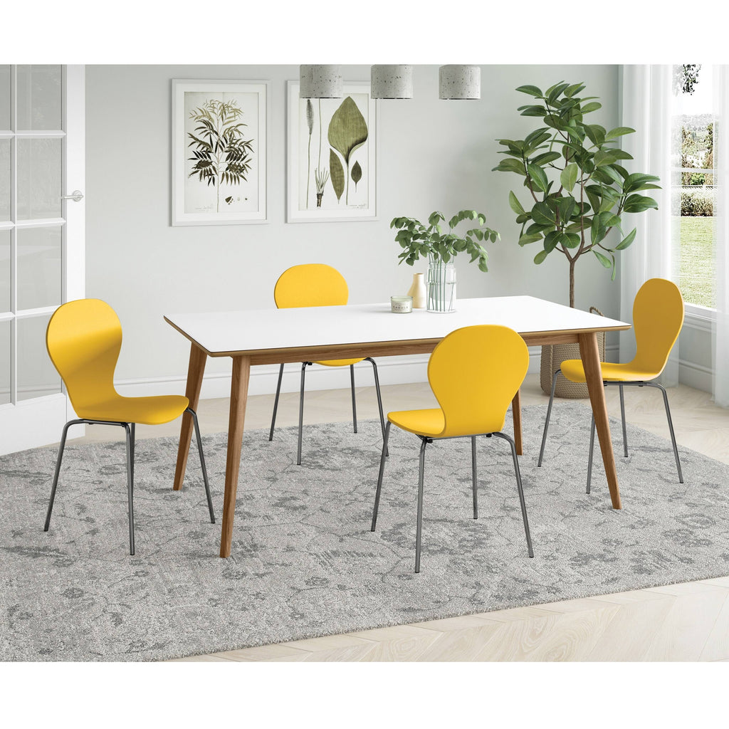 Red Armless Dining Chair (Set of 4) O133897