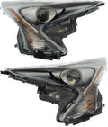 Aftermarket Headlight Assembly Compatible with 2017-2018 Toyota Prius, Set of 2 I7790