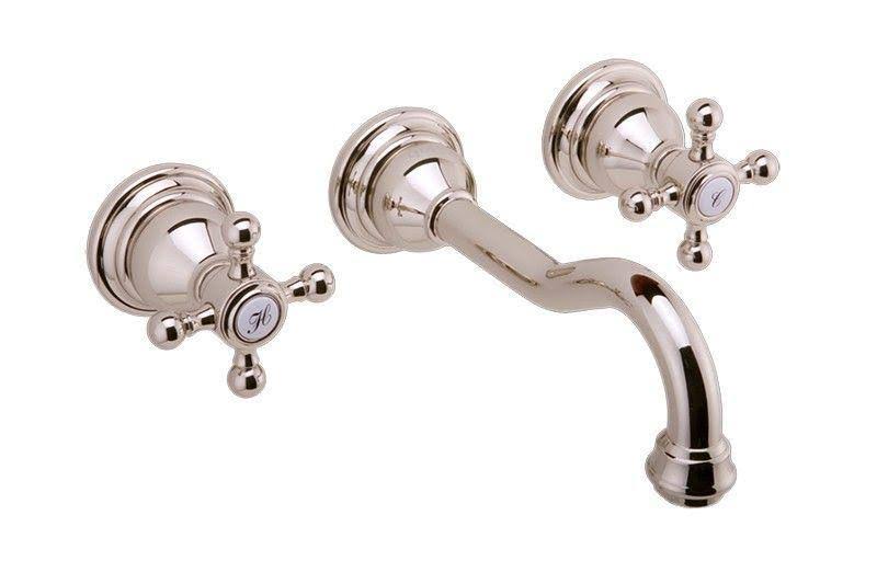 Wall-Mounted Lavatory with Cross Handles I639448