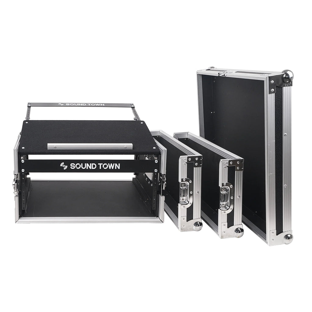4U PA Rack Case with 11U Slant Mixer Top, 20.2 Rackable Depth M31385