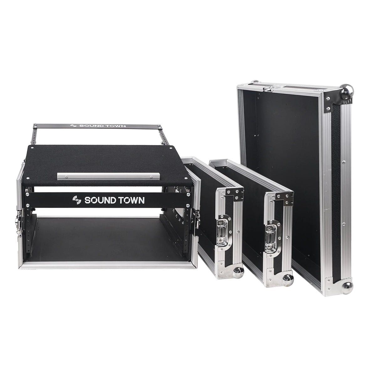 4U PA Rack Case with 11U Slant Mixer Top, 20.2 Rackable Depth M31385