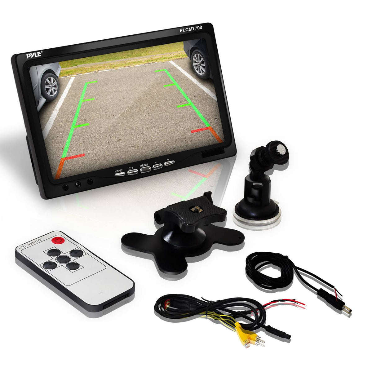 Window Suction-mount LCD Widescreen Monitor & Universal Mount Backup Camera C19271
