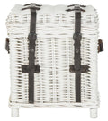 White Wicker Side Trunk R62467