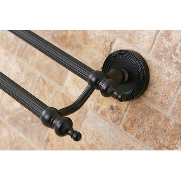 24x22 Dual Towel Bar, Satin Nickel Q628