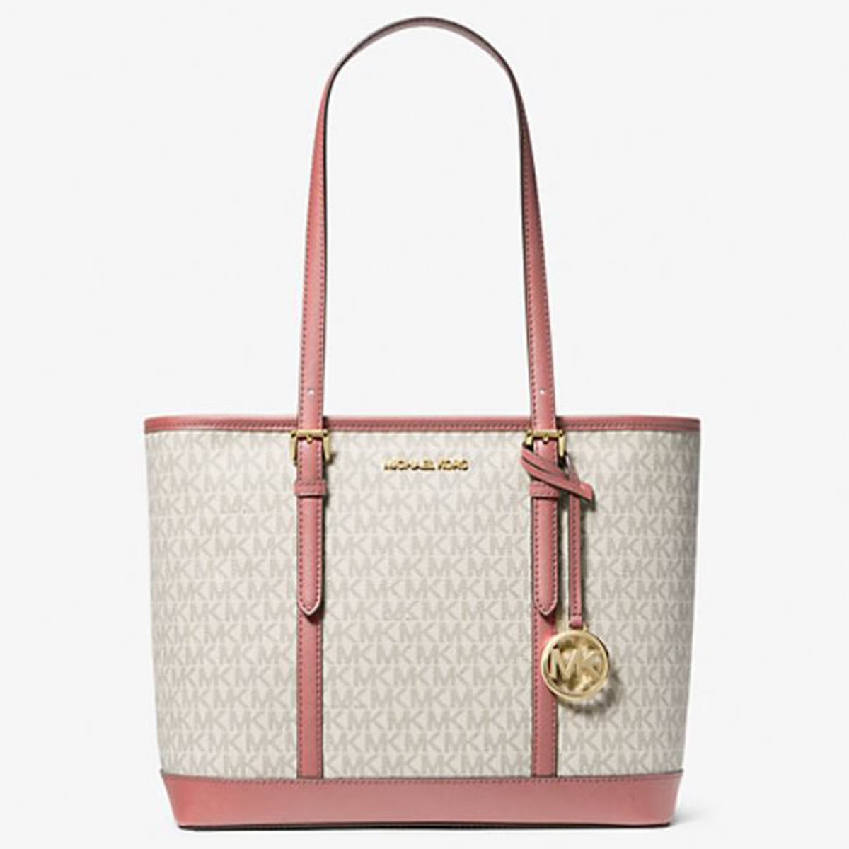 Small Logo Top-Zip Tote Bag J76372