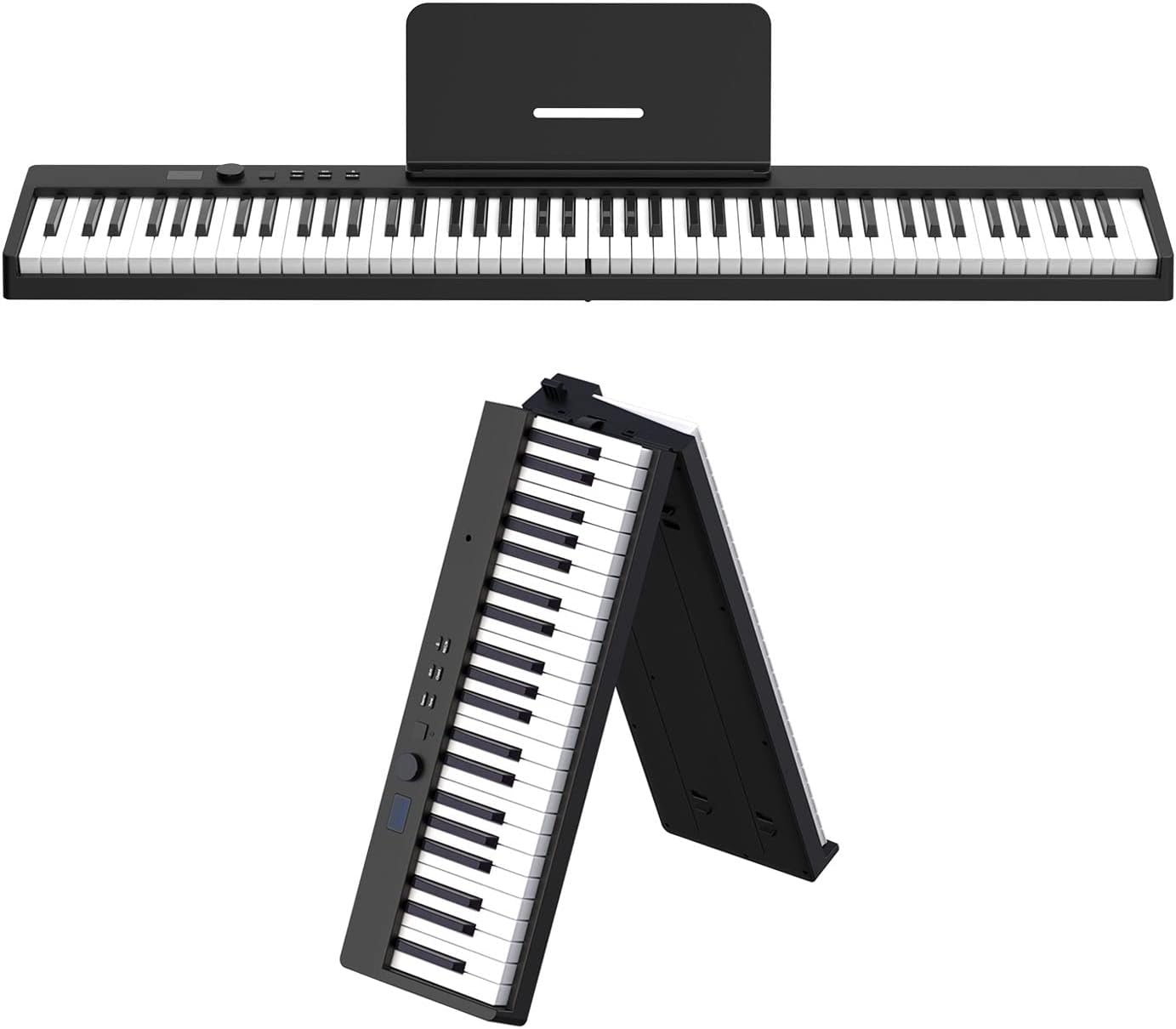 61 Keys Foldable Electric Piano Keyboard with MIDI Function I84845