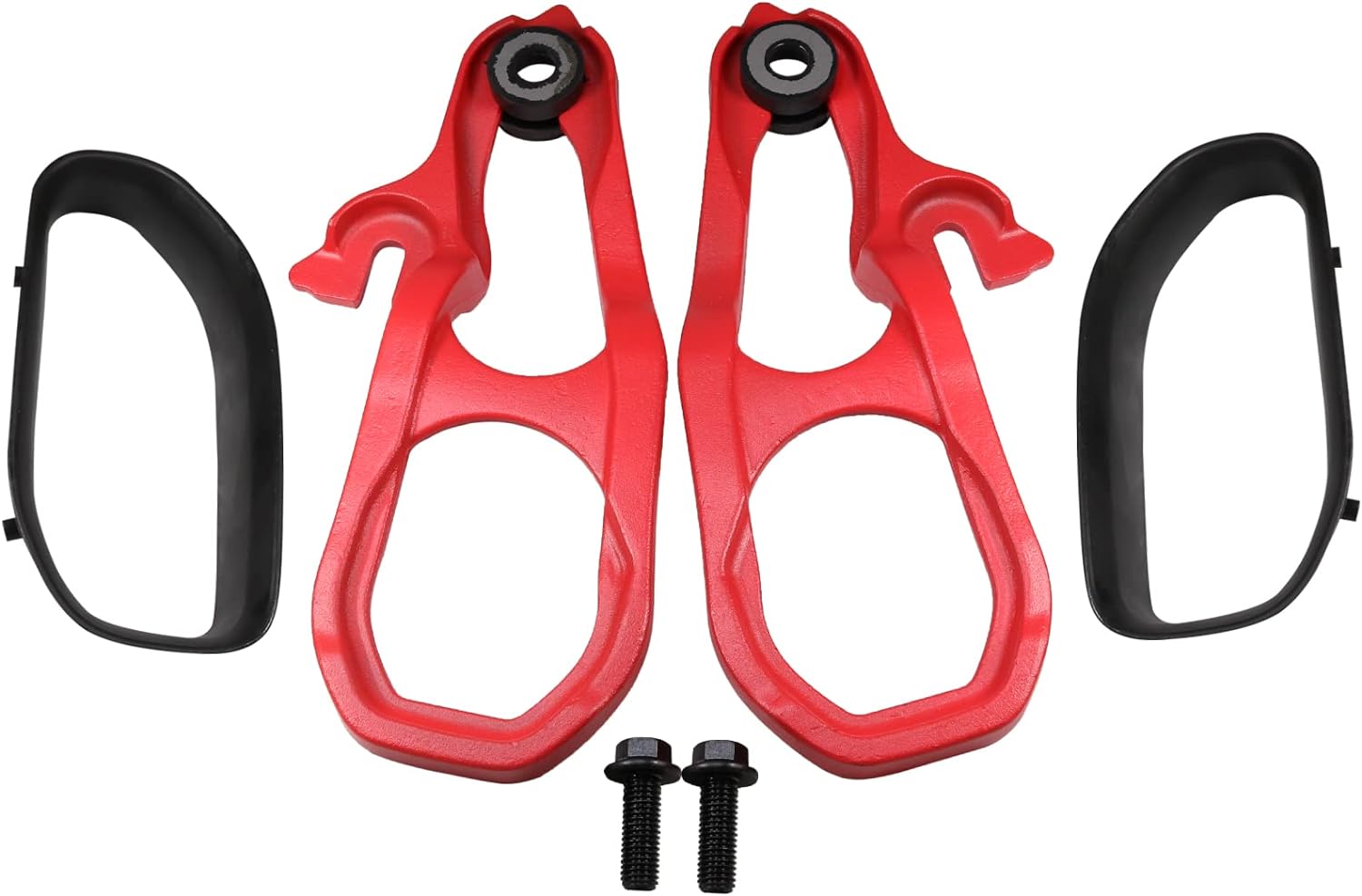 Black Front Car Tow Hooks Left & Right With Hardware Replacement For Dodge Ram 1500 DT 2019 2020 2021 2022 H597732