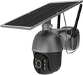 Solar Security Camera Outdoor, WiFi Wireless Battery Powered Rechargeable Home Camera with Panel, Spotlight Color Night Vision, PIR Motion Detection, Siren, 2-Way Audio, Cloud Storage/SD G2115