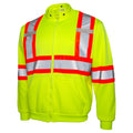Hi-Vis Safety Full-Zip Hoodie, Yellow, L G59460
