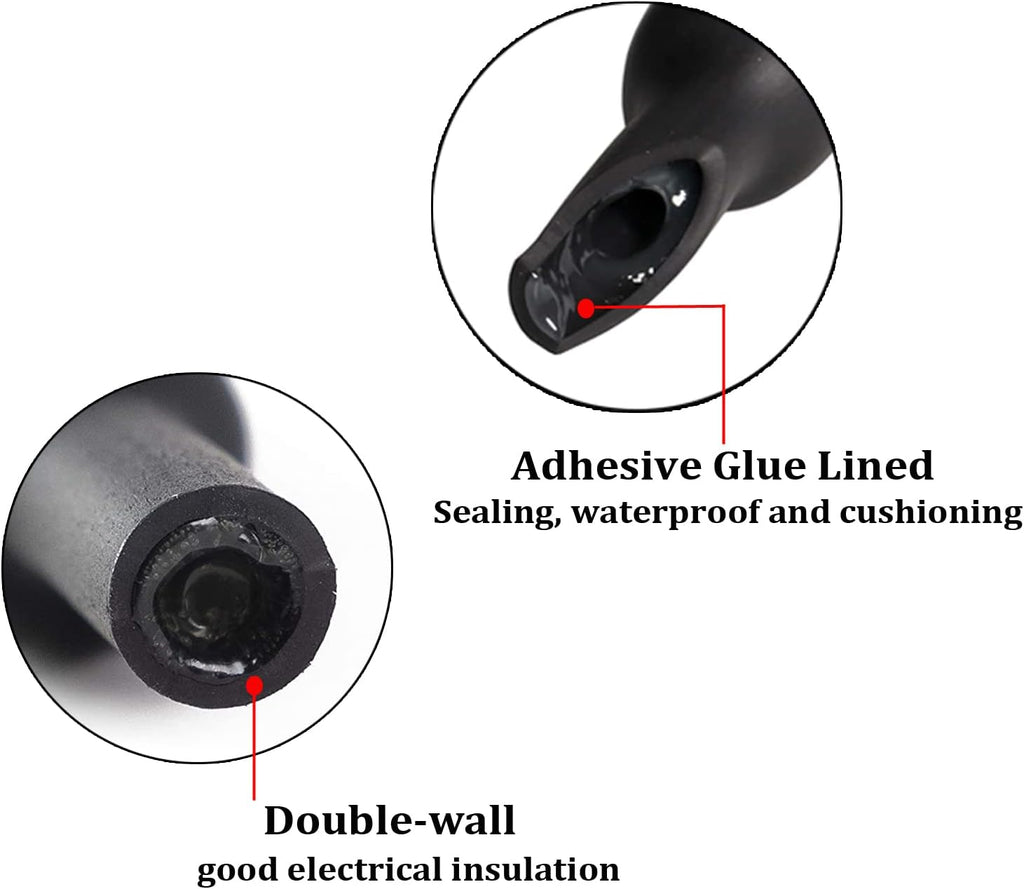 4:1 Dual Wall Adhesive Heat Shrink Tubing (3/4"- 30 Feet) Pack of 2 N422167