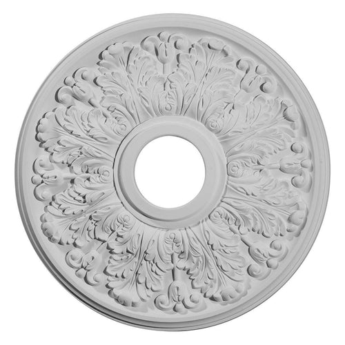 16 1/2x22OD x 3 5/8x22ID x 1 1/8x22P Hand-Painted Iridescent Gold Ceiling Medallion G608