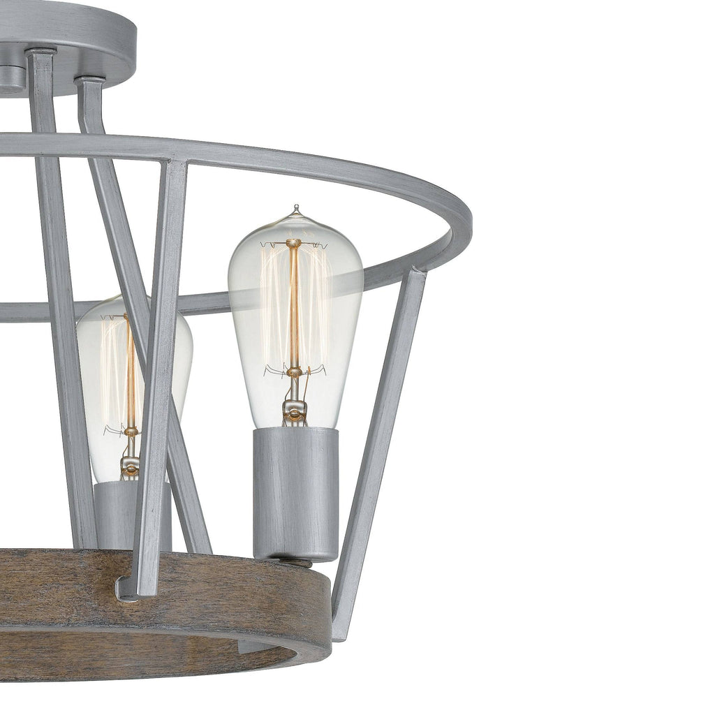Four Light Pendant Grey Ash C451