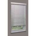 Cordless Faux Wood Blind, White, 21-1/2x22w x 4 G4721