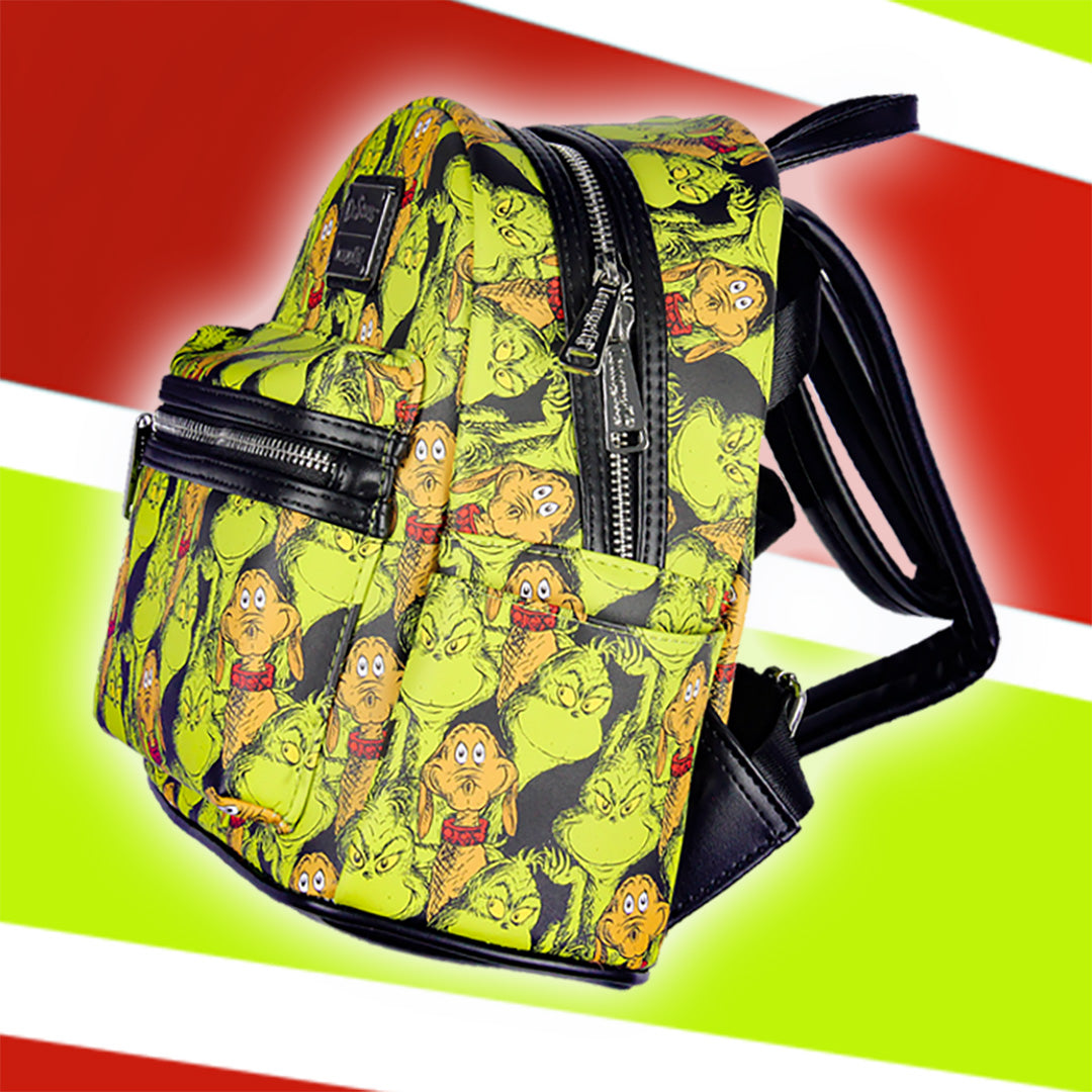 Faux Leather Mini Backpack W5786