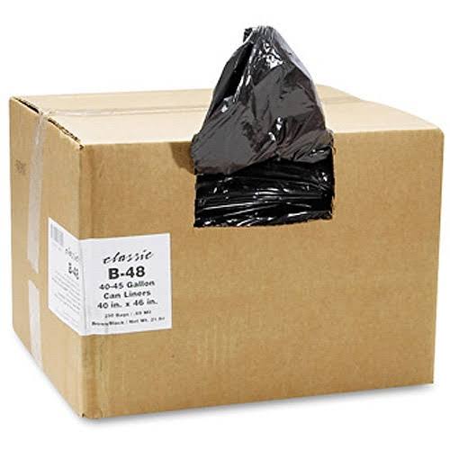 2-Ply Low-Density Can Liners 30gal .71 Mil 30 x 36 Black 250/Carton C2602